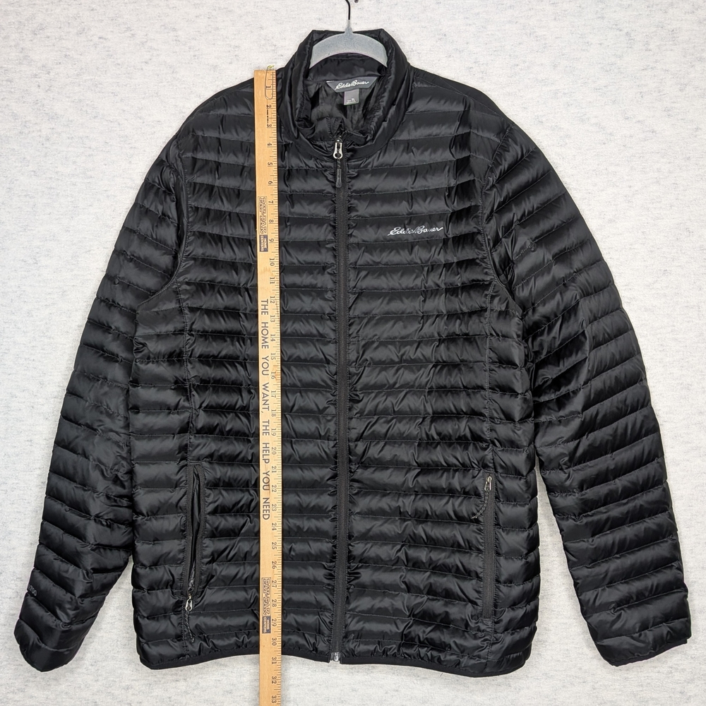 Eddie Bauer Men's EB700 Black Down Puffer Jacket Sz TL - Picture 6 of 14